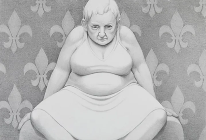 Over Exposed — graphite pencil drawing by Claudia Olds Goldie