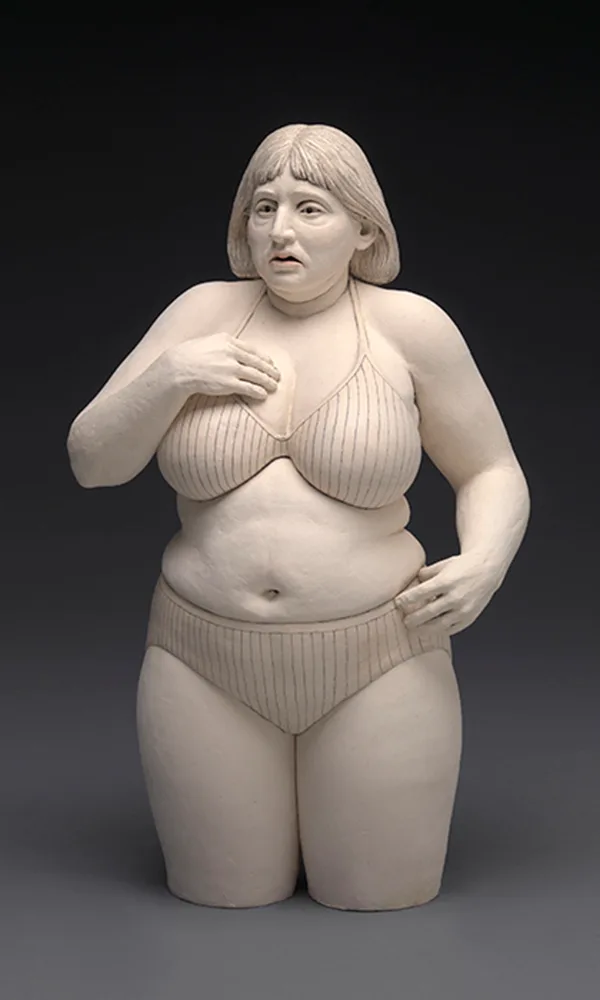 Beauty — figurative ceramic sculpture by Claudia Olds Goldie