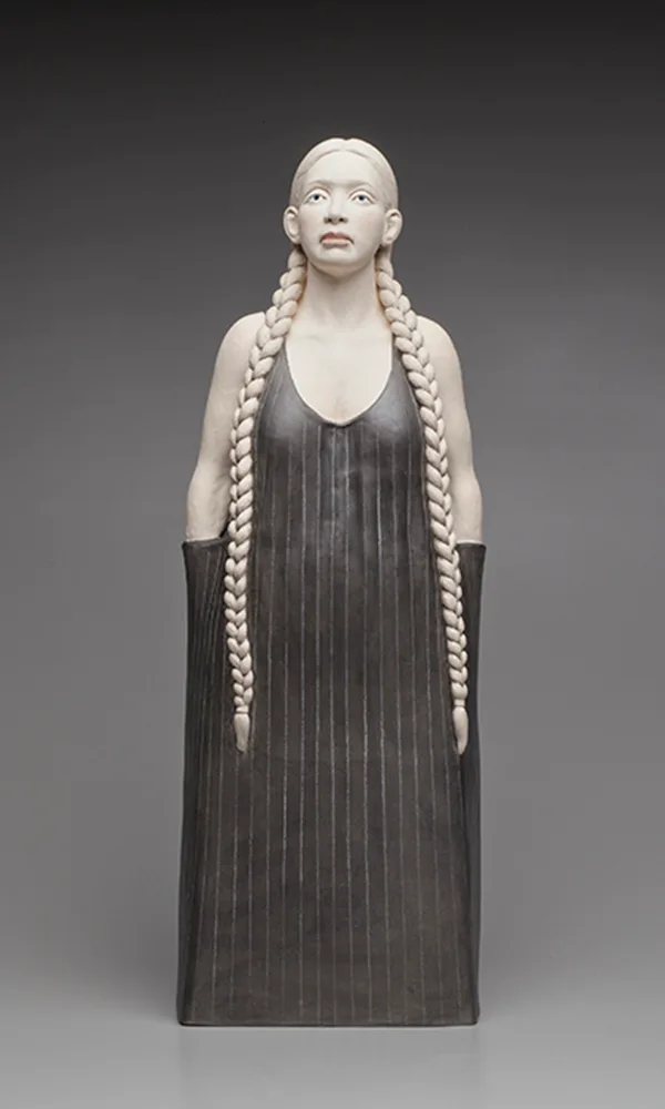 Gift — figurative ceramic sculpture by Claudia Olds Goldie