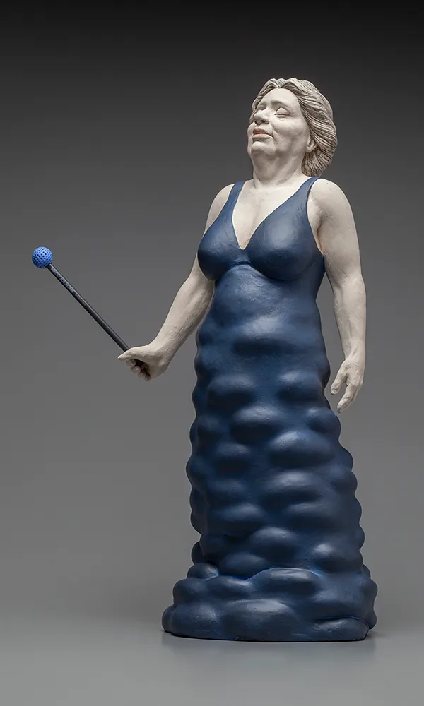 Make a Wish (for Vicki) — figurative ceramic sculpture by Claudia Olds Goldie