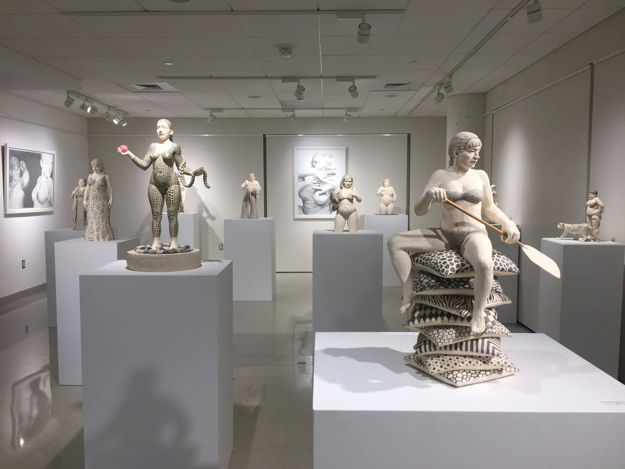 Figure/Figuration — ceramic installation by Claudia Olds Goldie