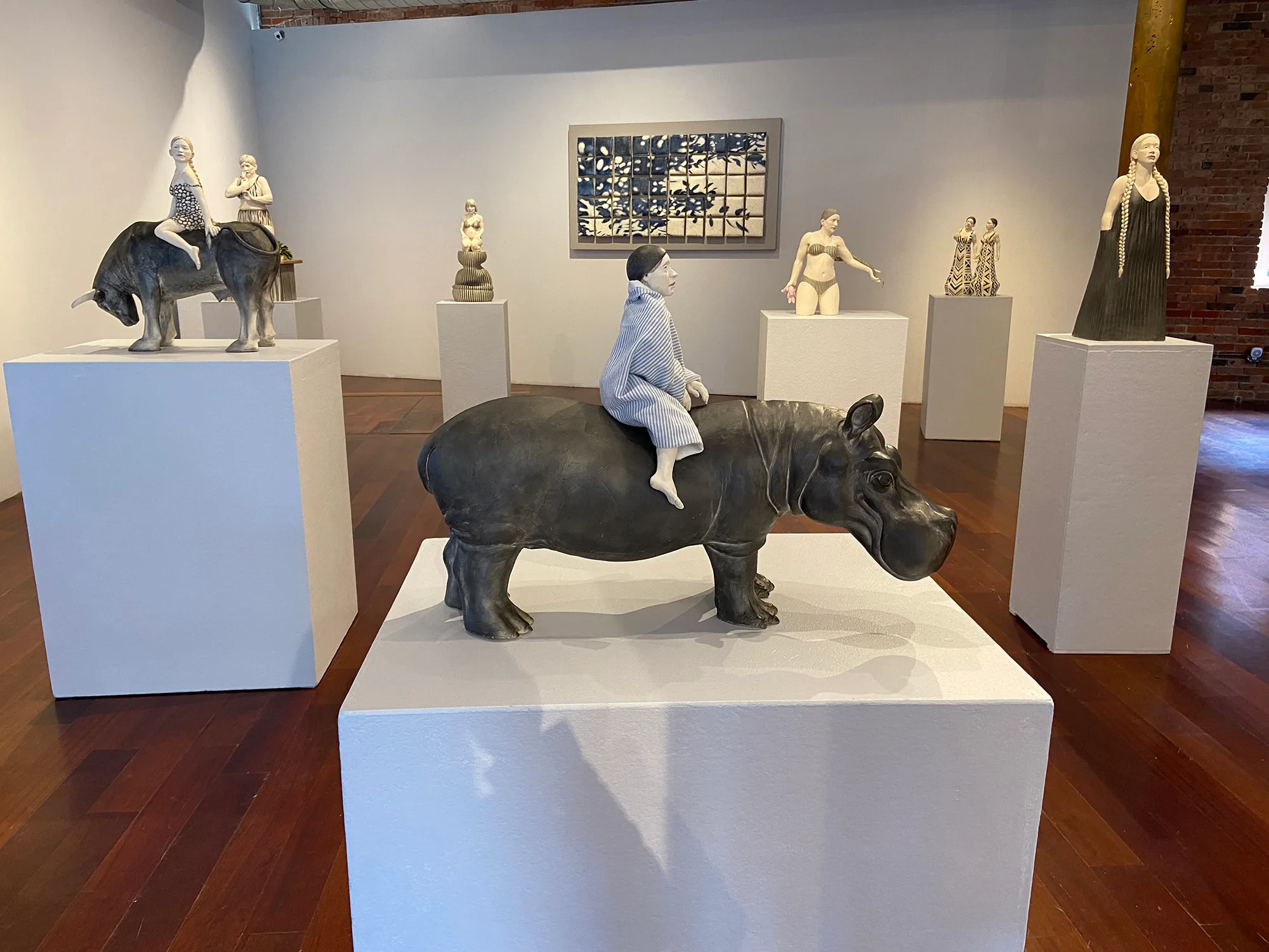 Letting Go — ceramic installation by Claudia Olds Goldie